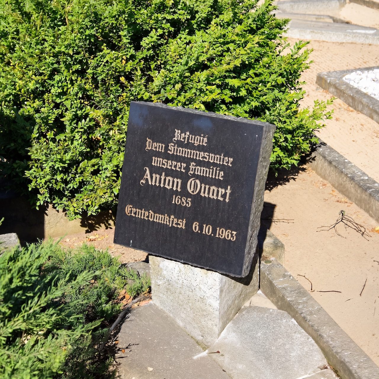 Gedenkstein für den Stammesvater
