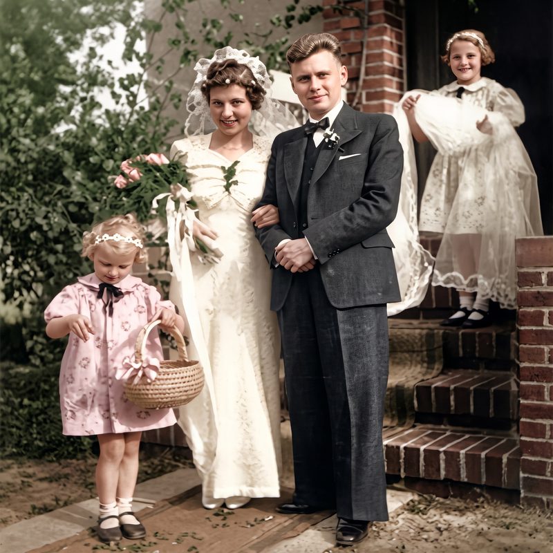 Hochzeit Erich K&uuml;nzel und Elfriede Stenzel, 4. Juni 1938