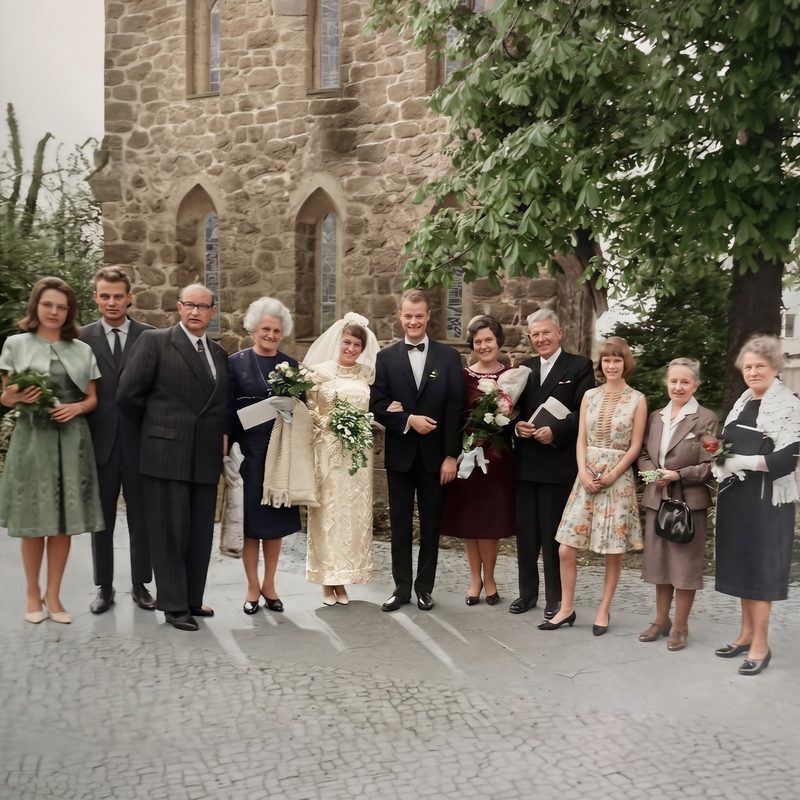 Hochzeit Joachim und Sigrid Ouart, 6. Mai 1966