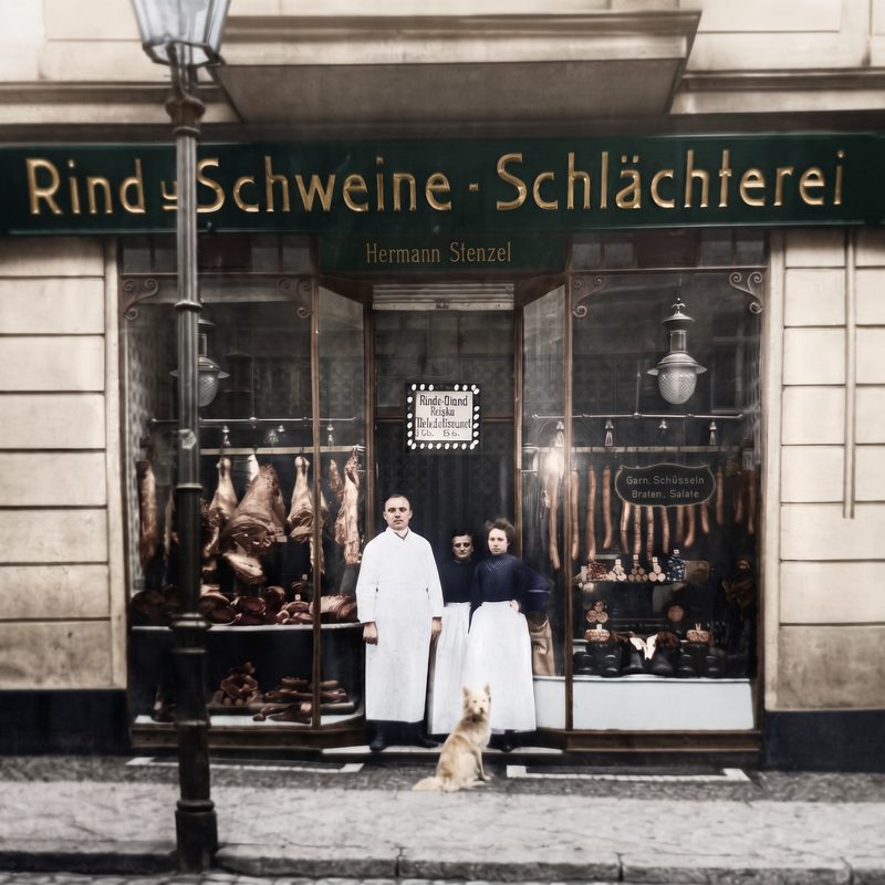Schl&auml;chterei Hermann Stenzel, Pasteurstra&szlig;e 8, Berlin, 1913